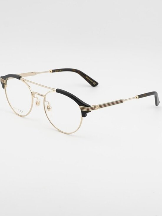 Gucci GG0289O 001 Eyeglasses Black/Gold 51mm Square Frame main image 10